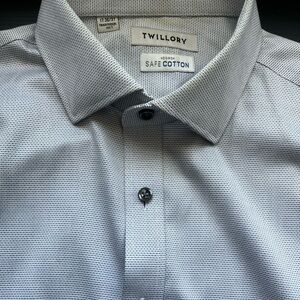 Men's Twillory Gray Dress Shirt